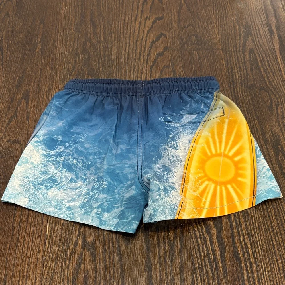 Molo Kids Surboard Design Swim Trunks Size 5/6y